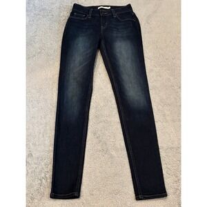 Levis 535 Super Skinny Jeans Dark Wash Indigo Low Rise Denim 25 x 30